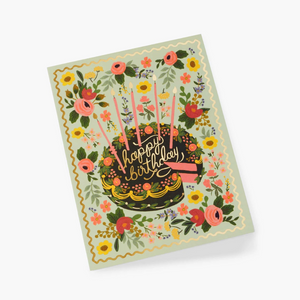Rifle Paper Co Floral Cake Birthday Card