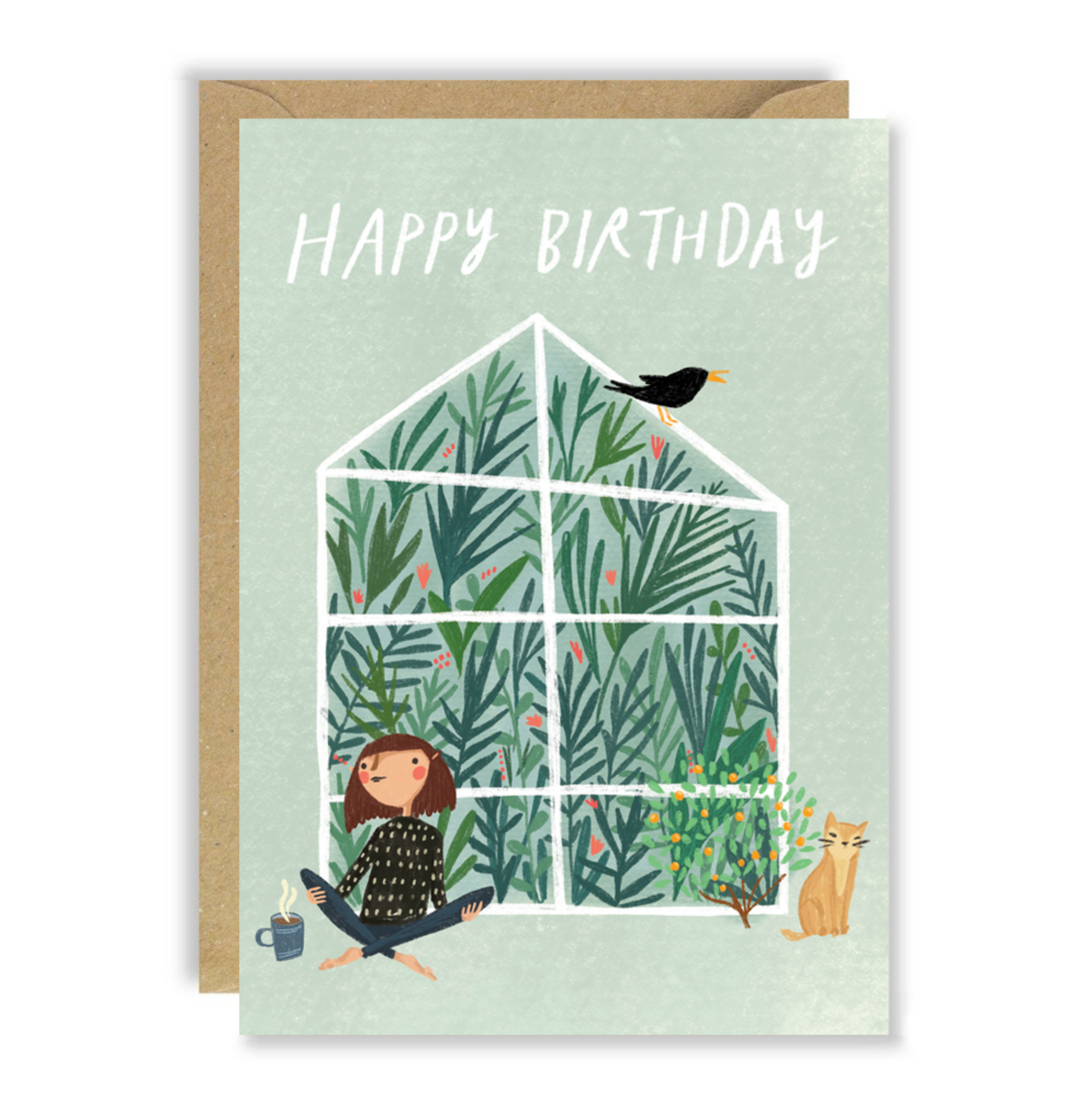 Joy Nevada Greenhouse Birthday Card