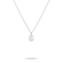 Load image into Gallery viewer, One &amp; Eight Pearl Silver Necklace
