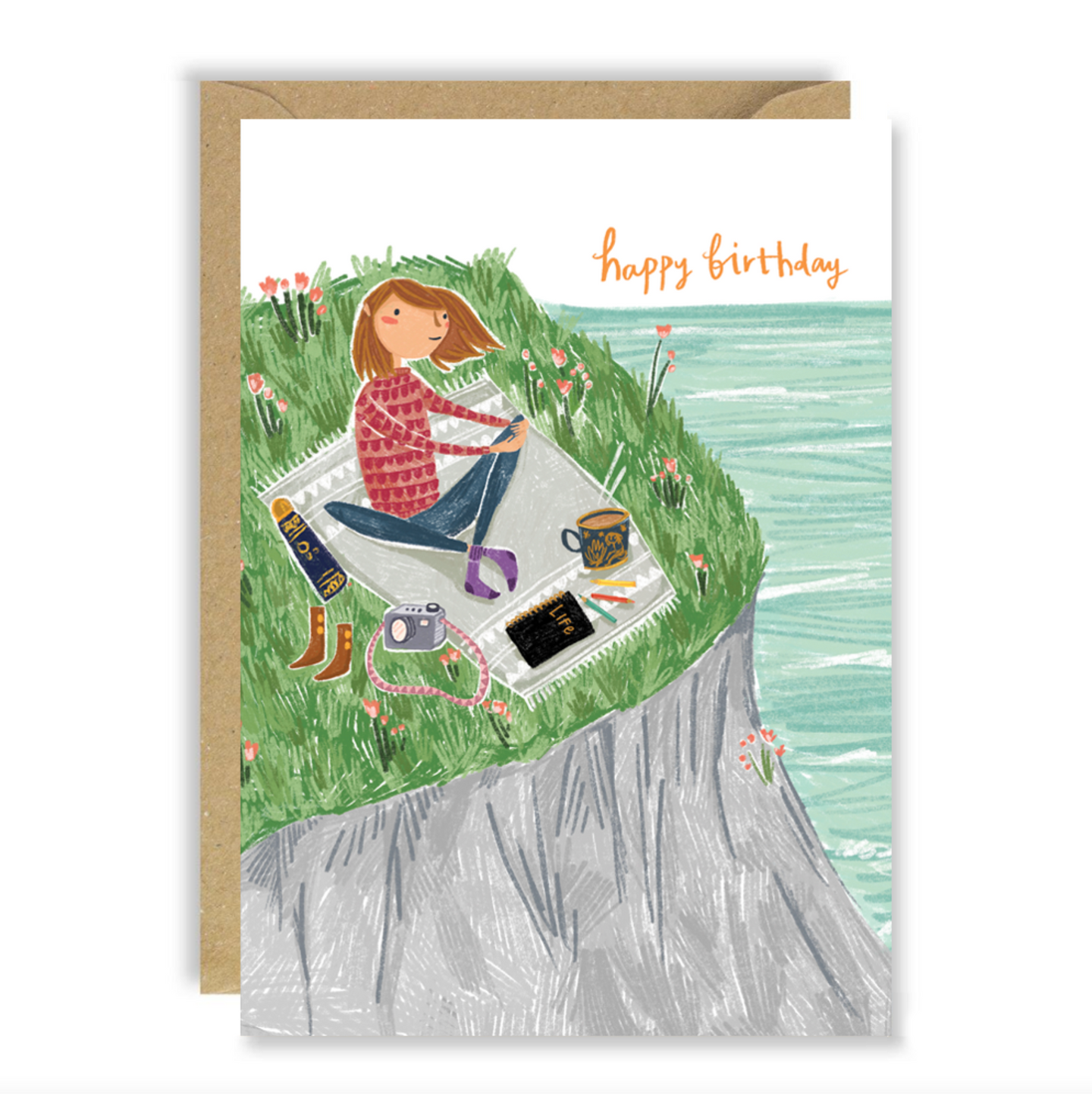 Joy Nevada Clifftop Birthday Card