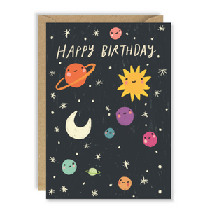 Joy Nevada Space Birthday Card