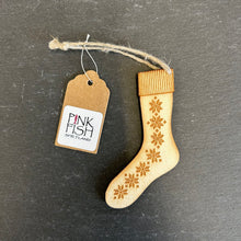 Load image into Gallery viewer, Pink Fish Fair Isle Sock Decoration
