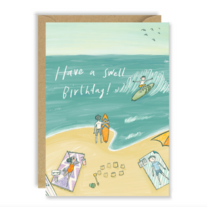 Joy Nevada Surf Birthday Card