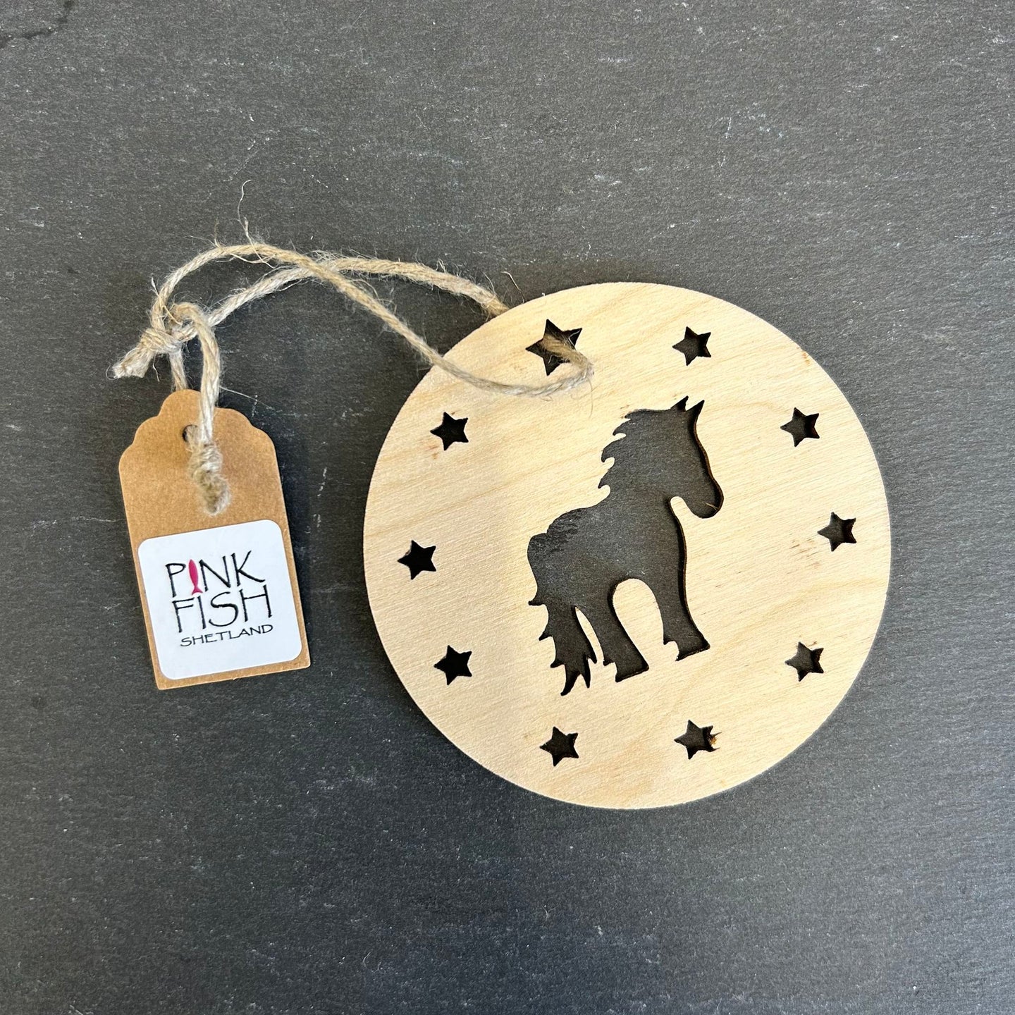 Pink Fish Pony Hanging Decoration