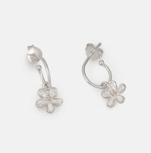 Load image into Gallery viewer, One &amp; Eight Silver Forget Me Not Earrings
