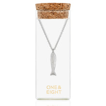 Load image into Gallery viewer, One &amp; Eight Gold Minnow Necklace
