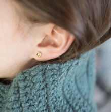 Load image into Gallery viewer, Alison Moore Citrine Gemstone Studs - 4mm
