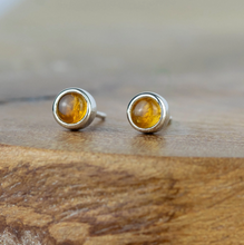 Load image into Gallery viewer, Alison Moore Citrine Gemstone Studs - 4mm
