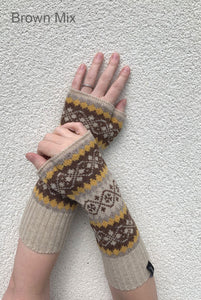 Funky Fair Isle Wrist Warmers