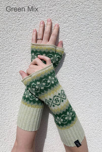 Funky Fair Isle Wrist Warmers