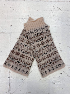 Aunty Mays Fair Isle Wrist Warmers