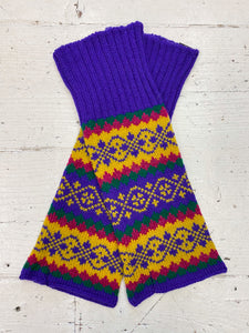 Funky Fair Isle Wrist Warmers
