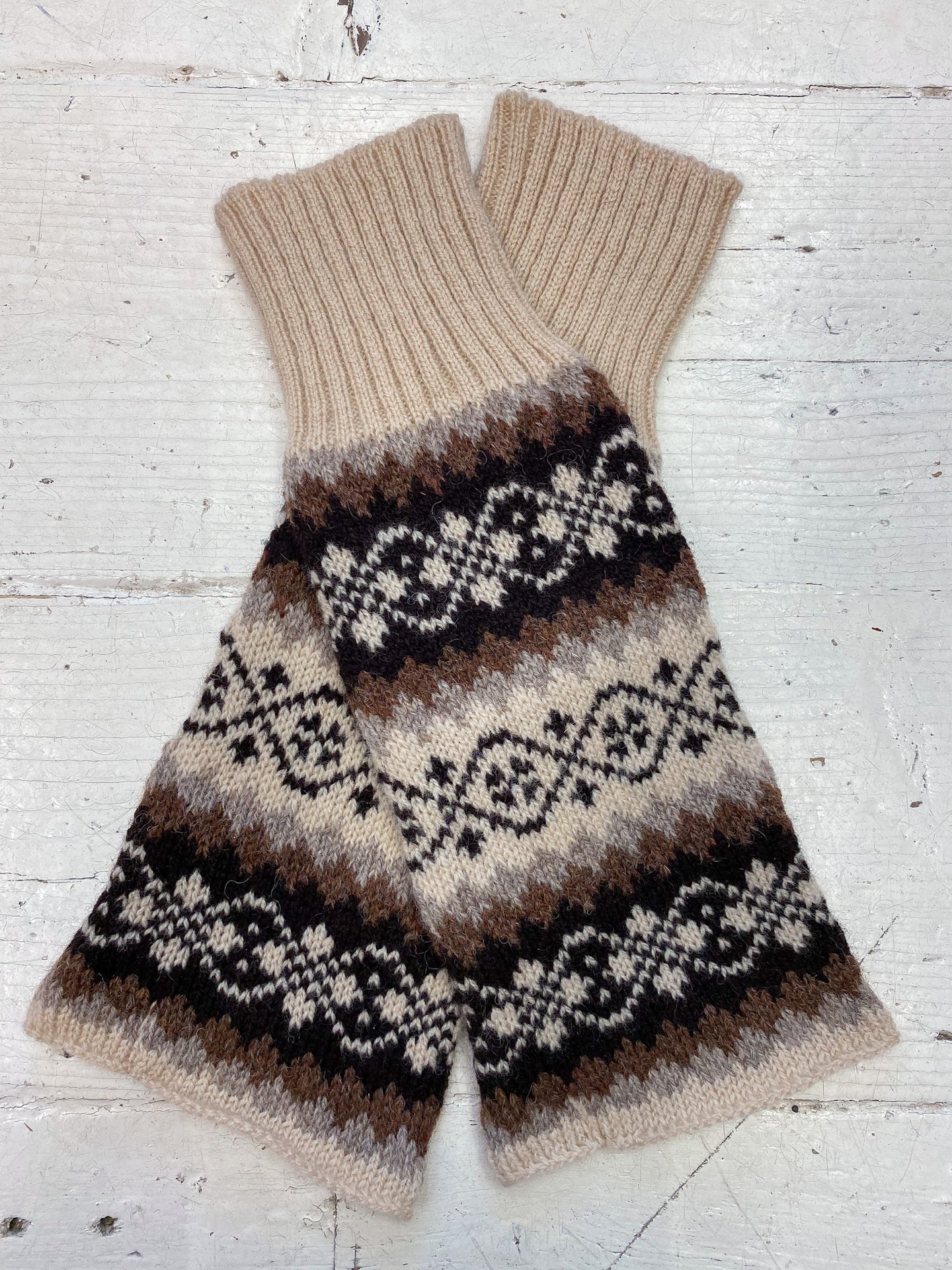 Funky Fair Isle Wrist Warmers