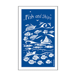 Port & Lemon - Fish and Ships Tea Towel