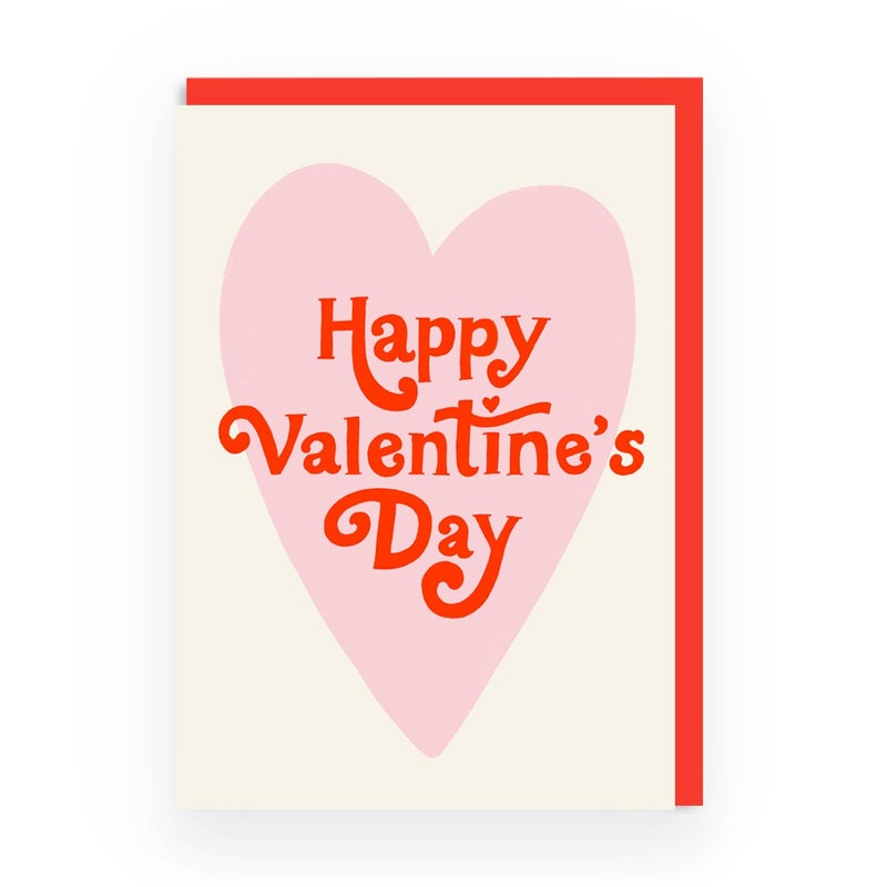 Ohh Deer Retro Heart Valentines Card