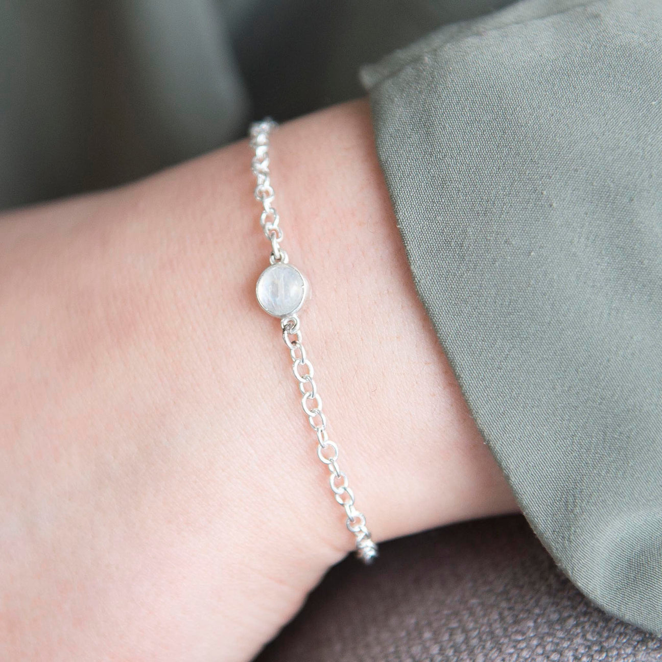 Alison Moore Moonstone Gemstone Bracelet