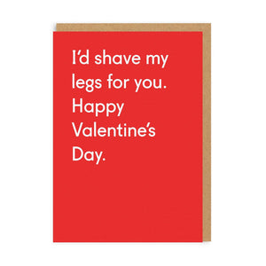 Ohh Deer Id Shave My Legs Card