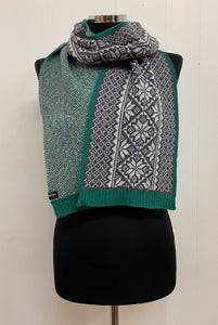Vintage Fair Isle Border Scarf
