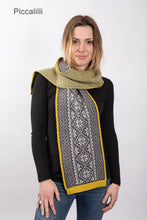 Load image into Gallery viewer, Vintage Fair Isle Border Scarf
