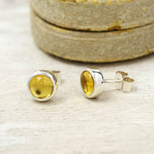 Load image into Gallery viewer, Alison Moore Citrine Gemstone Studs - 6mm
