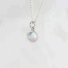 Load image into Gallery viewer, Alison Moore Nebula Single Gemstone Pendant - Moonstone
