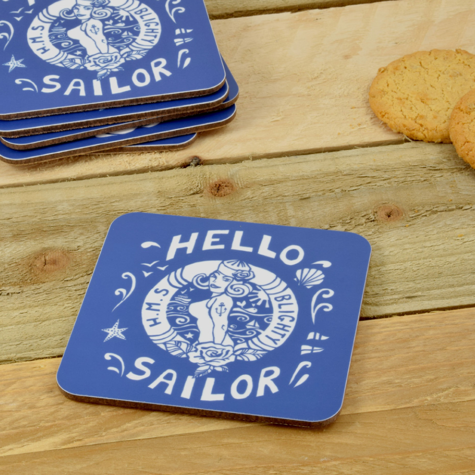 Port & Lemon - Hello Sailor Coaster