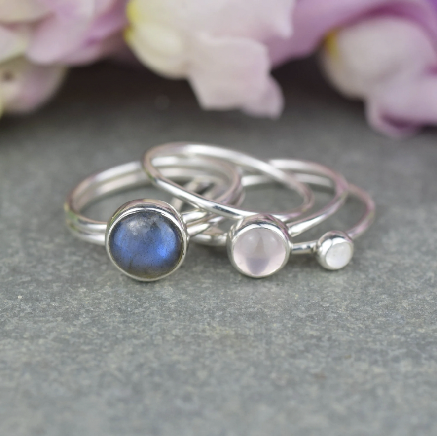 Alison Moore Frozen Stacking Ring Ninianshetland