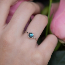 Load image into Gallery viewer, Alison Moore Silver Gemstone Ring - 6mm Amethyst
