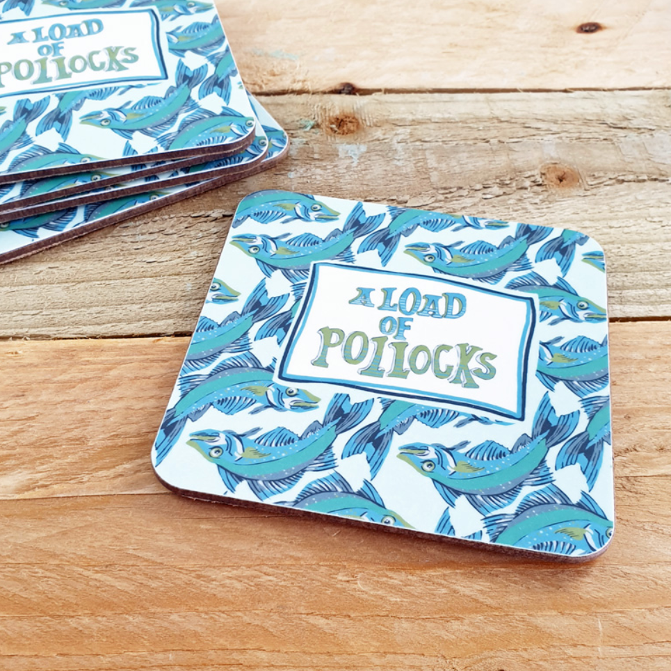 Port & Lemon - A Load of Pollocks Coaster