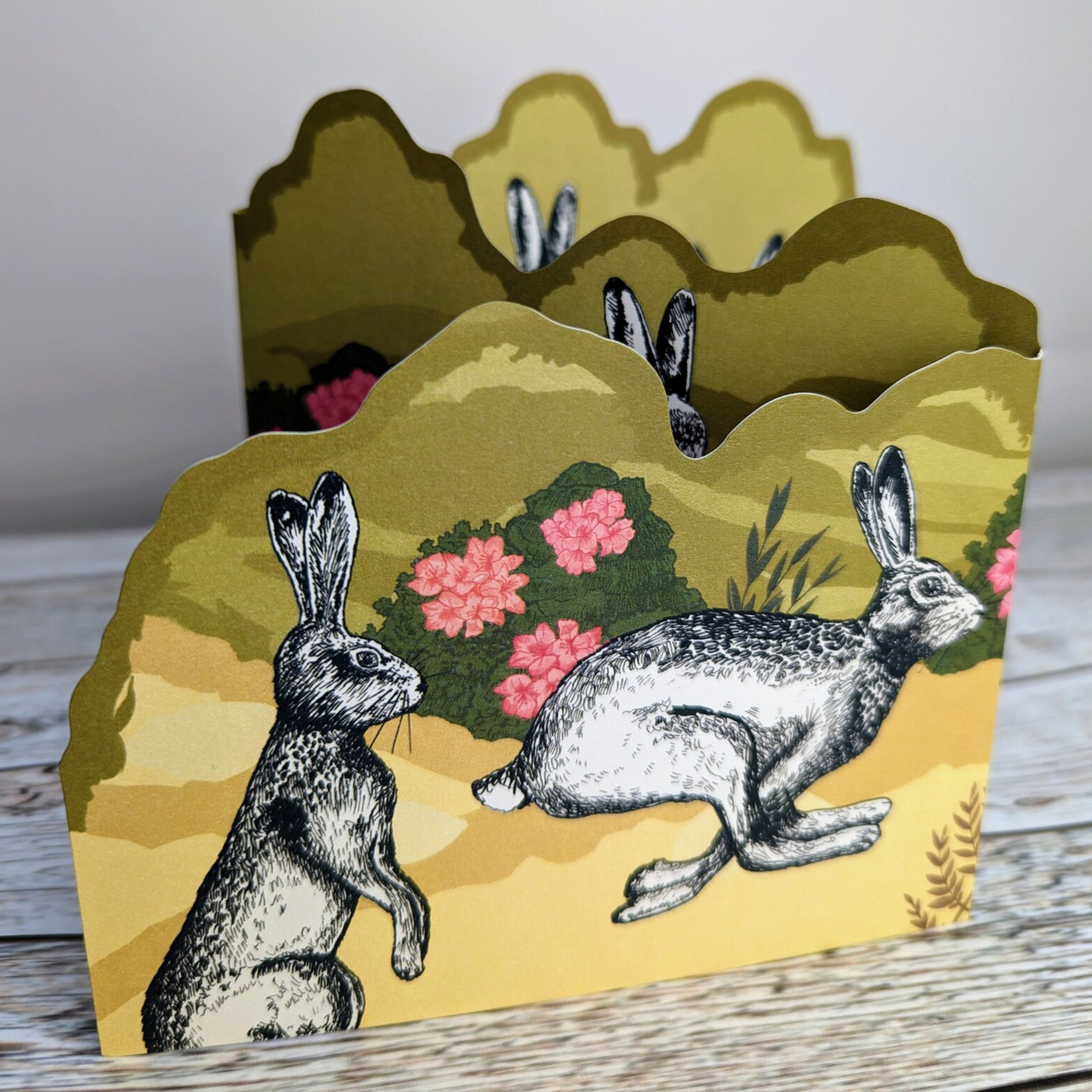 Tammie Norries - Concertina Card - Hare