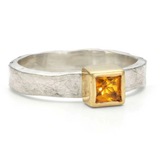 Load image into Gallery viewer, Alison Moore Gretel Citrine Square Storybook Ring
