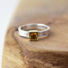 Load image into Gallery viewer, Alison Moore Gretel Citrine Square Storybook Ring
