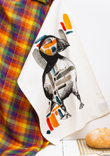 Load image into Gallery viewer, Sarah Leask Tea Towel - Puffin
