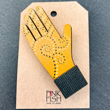 Load image into Gallery viewer, Pink Fish Painted Glove Brooch
