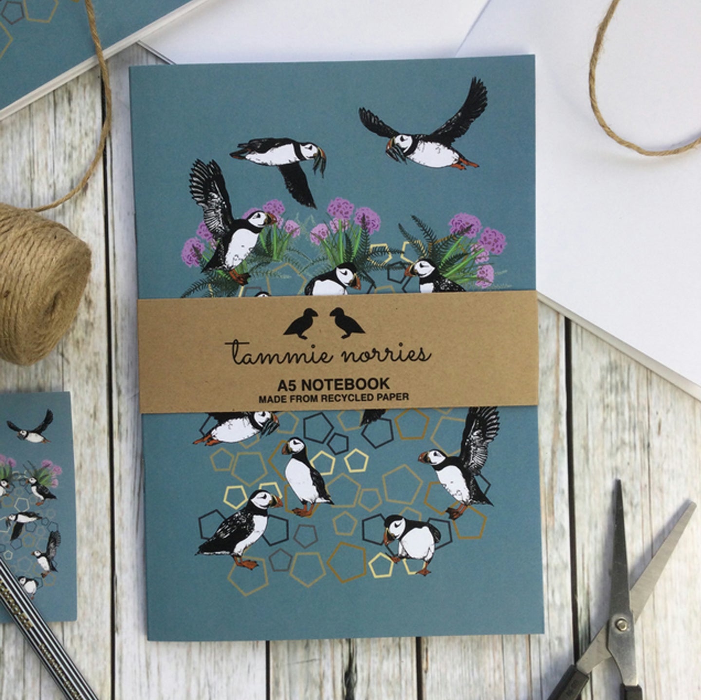 Tammie Norries - Puffin A5 Notebook