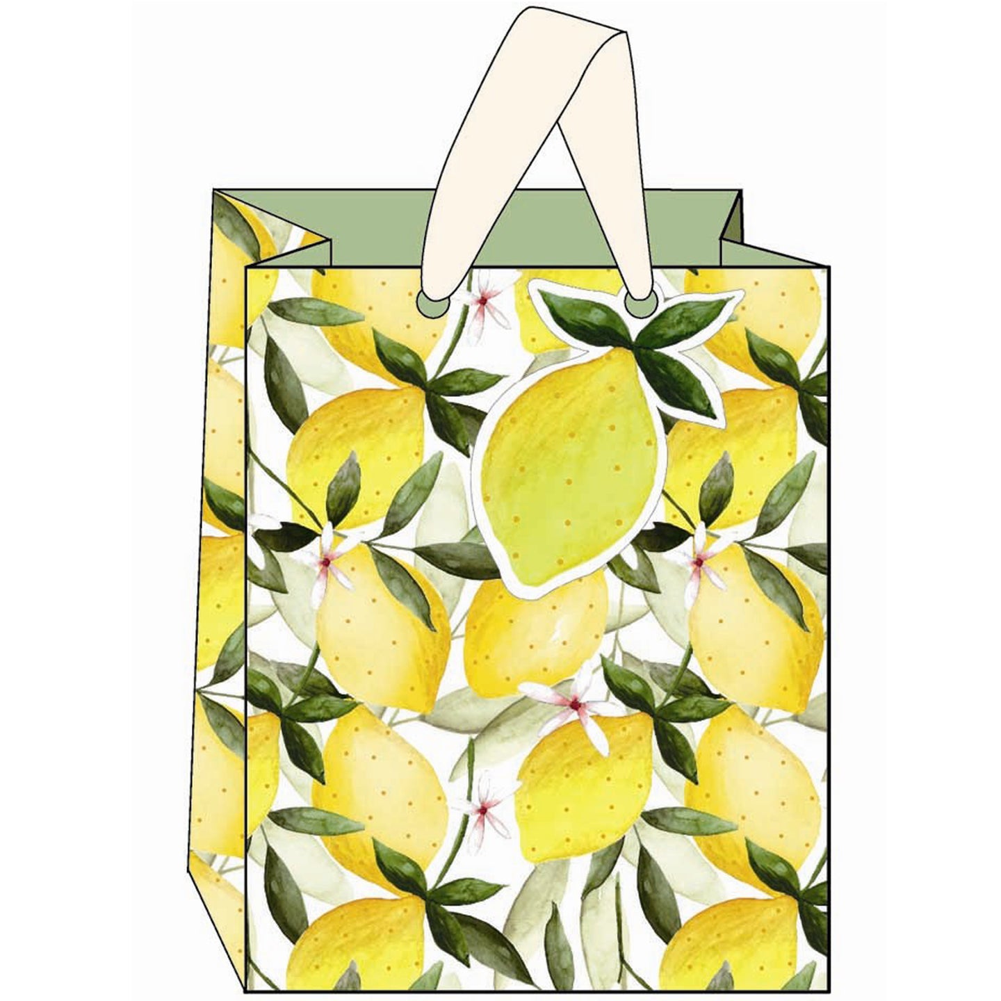 Medium Lemon Gift Bag