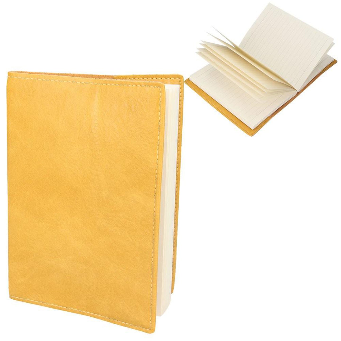 GG A6 Leather Notebook - Mustard