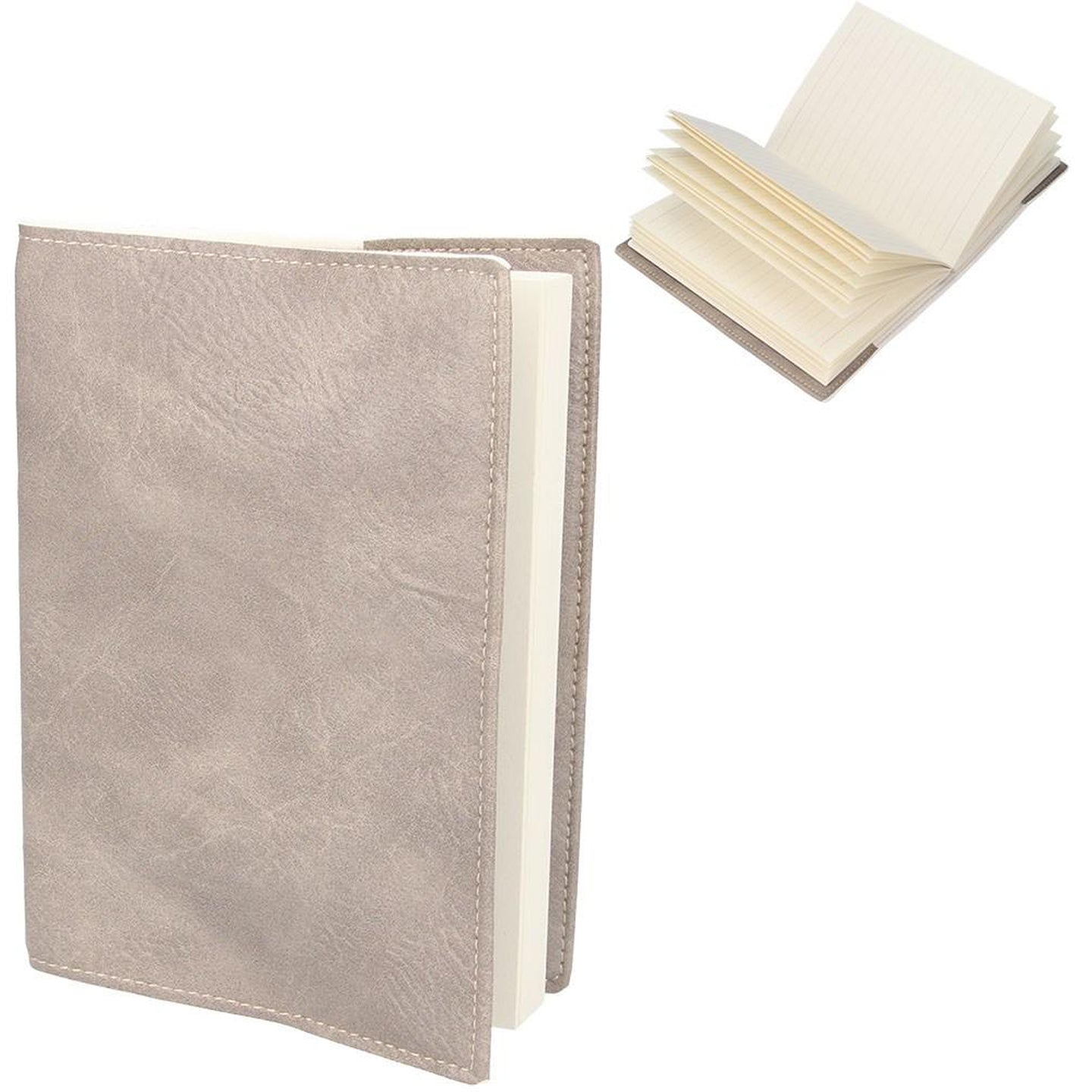 GG A6 Leather Notebook - Grey