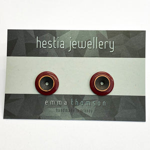 Hestia Jewellery Stud Earrings - Purple