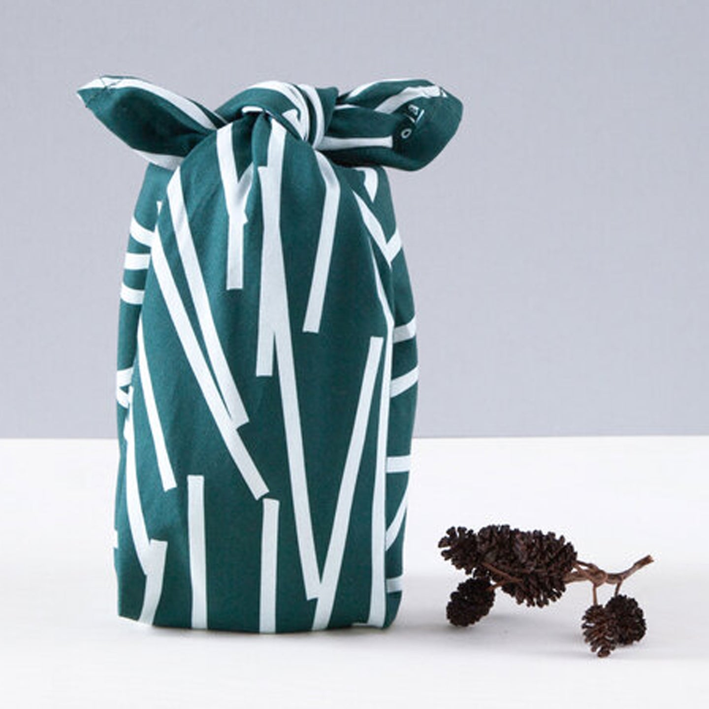 Ola Green Lines Cotton Wrap
