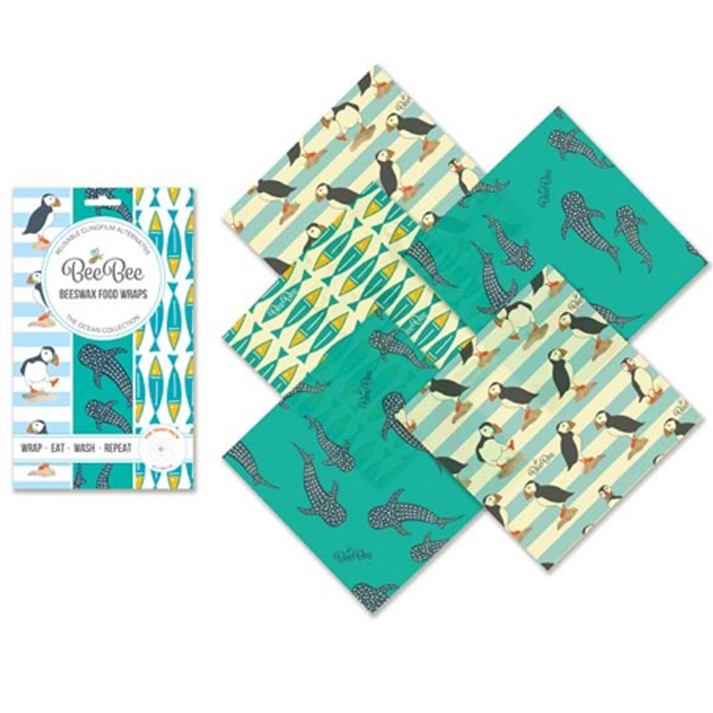 BeeBee - Food Wraps - Teeny Pack - Ocean