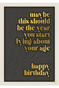 TAF Lying about your age Card